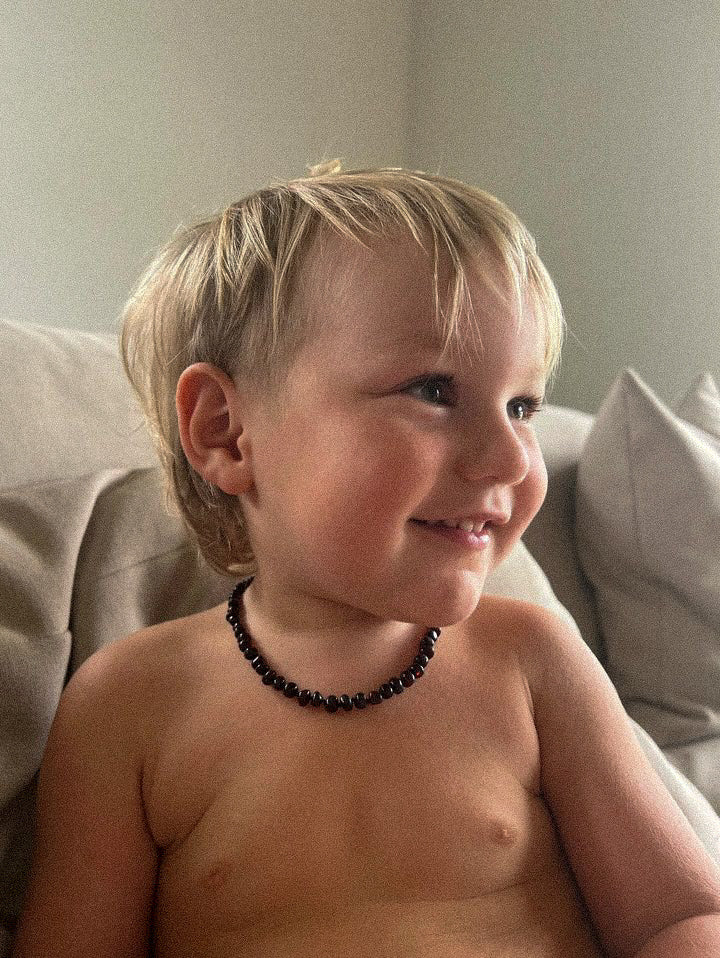 Teething Necklace/Bracelet/Anklet: Cherry Red ~PRE ORDER 14-20 SEPTEMBER