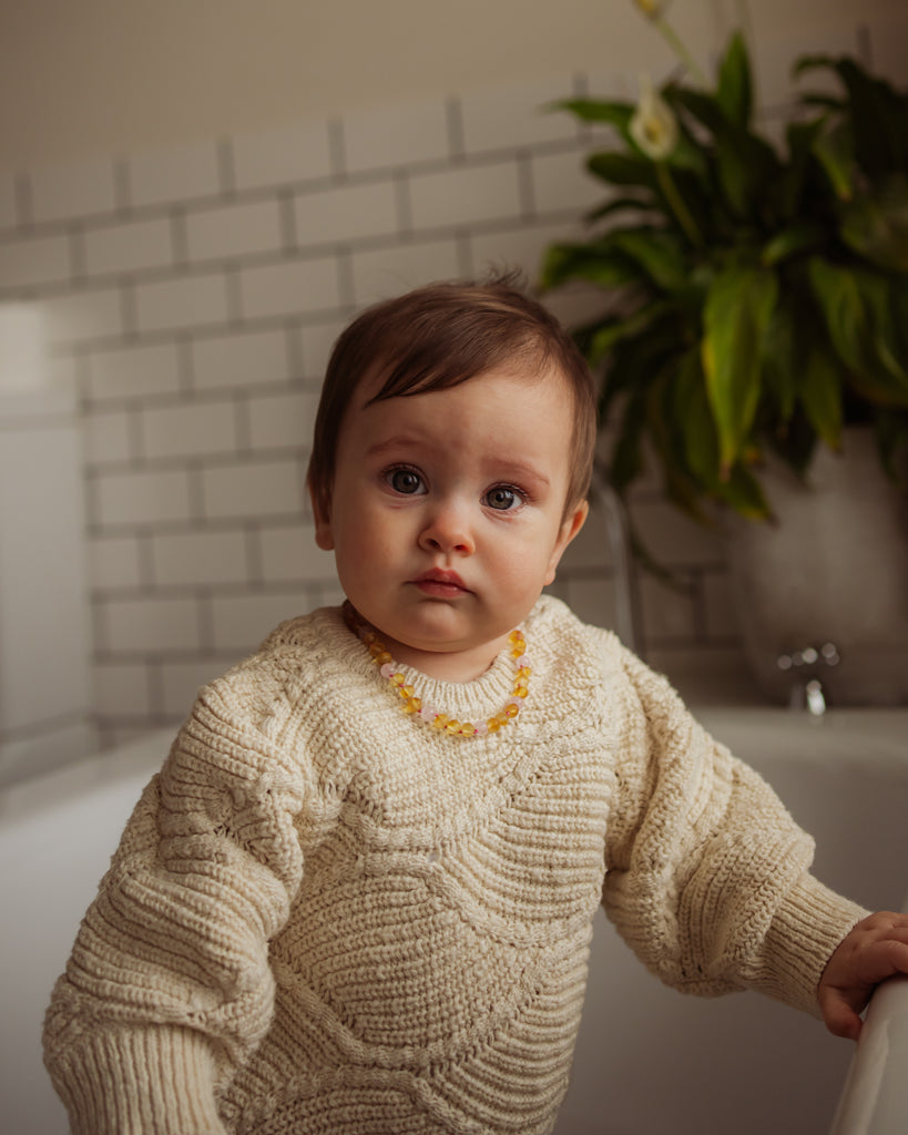 Teething Necklace/Bracelet/Anklet: Cherry Red ~PRE ORDER 14-20 SEPTEMBER