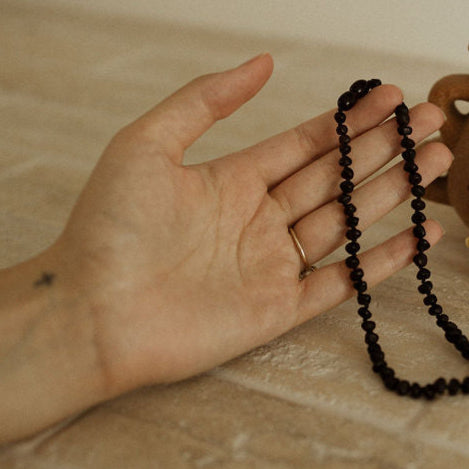 Teething Necklace/Bracelet/Anklet: Cherry Red ~PRE ORDER 14-20 SEPTEMBER