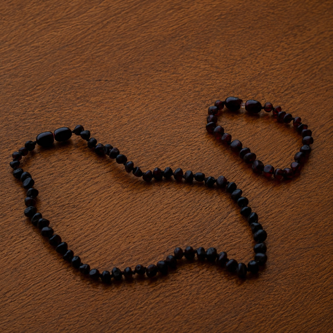 Teething Necklace/Bracelet/Anklet: Cherry Red