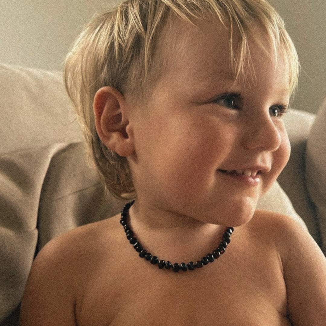 Teething Necklace/Bracelet/Anklet: Cherry Red