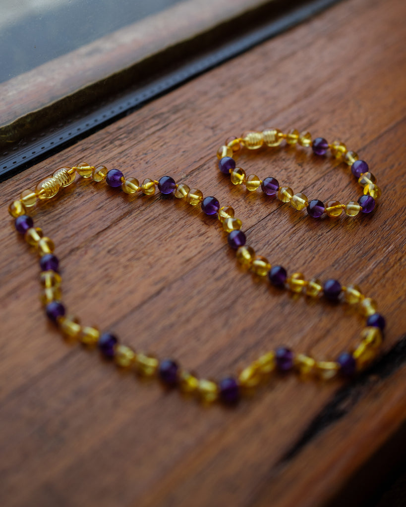 Teething Necklace/Bracelet/Anklet: Cherry Red ~PRE ORDER 14-20 SEPTEMBER