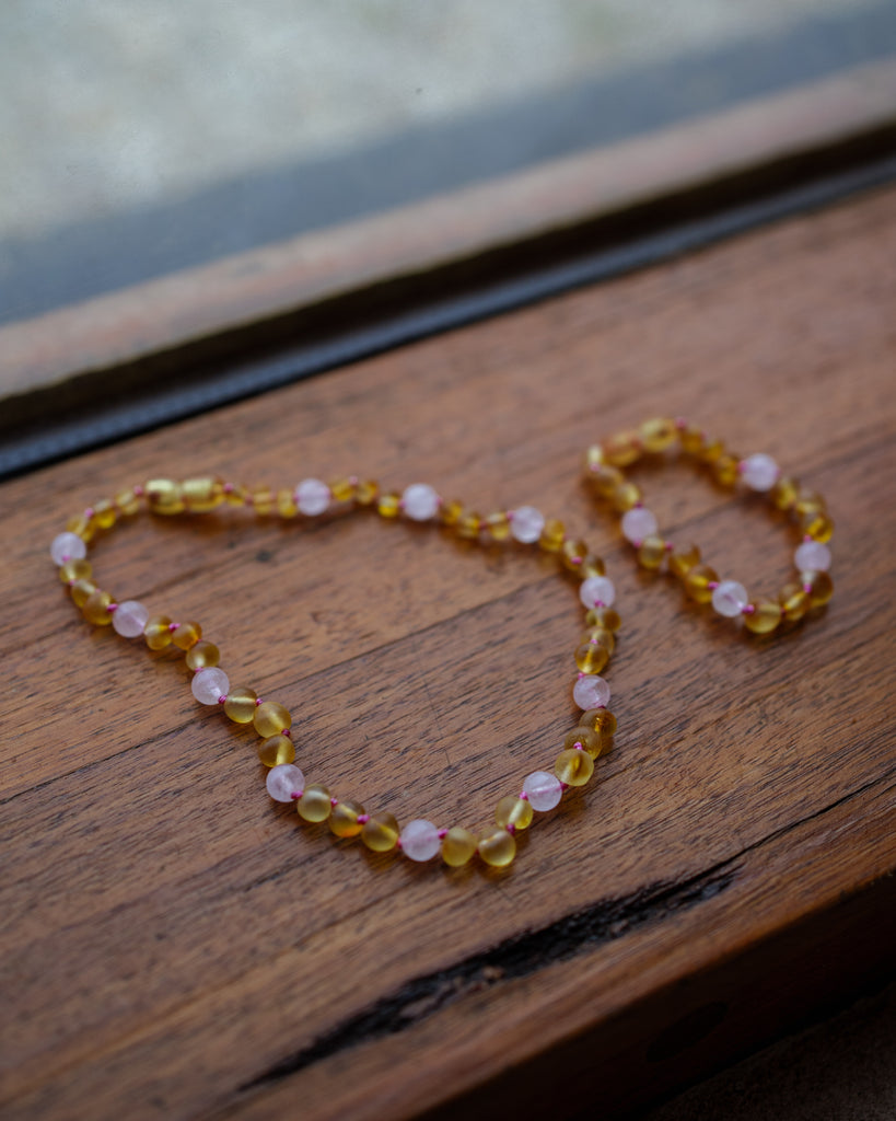 Teething Necklace/Bracelet/Anklet: Cherry Red ~PRE ORDER 14-20 SEPTEMBER