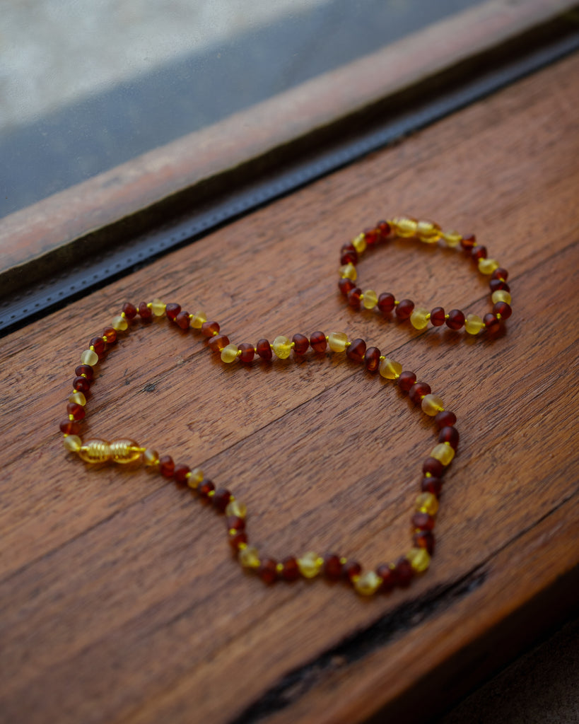 Teething Necklace/Bracelet/Anklet: Cherry Red ~PRE ORDER 14-20 SEPTEMBER