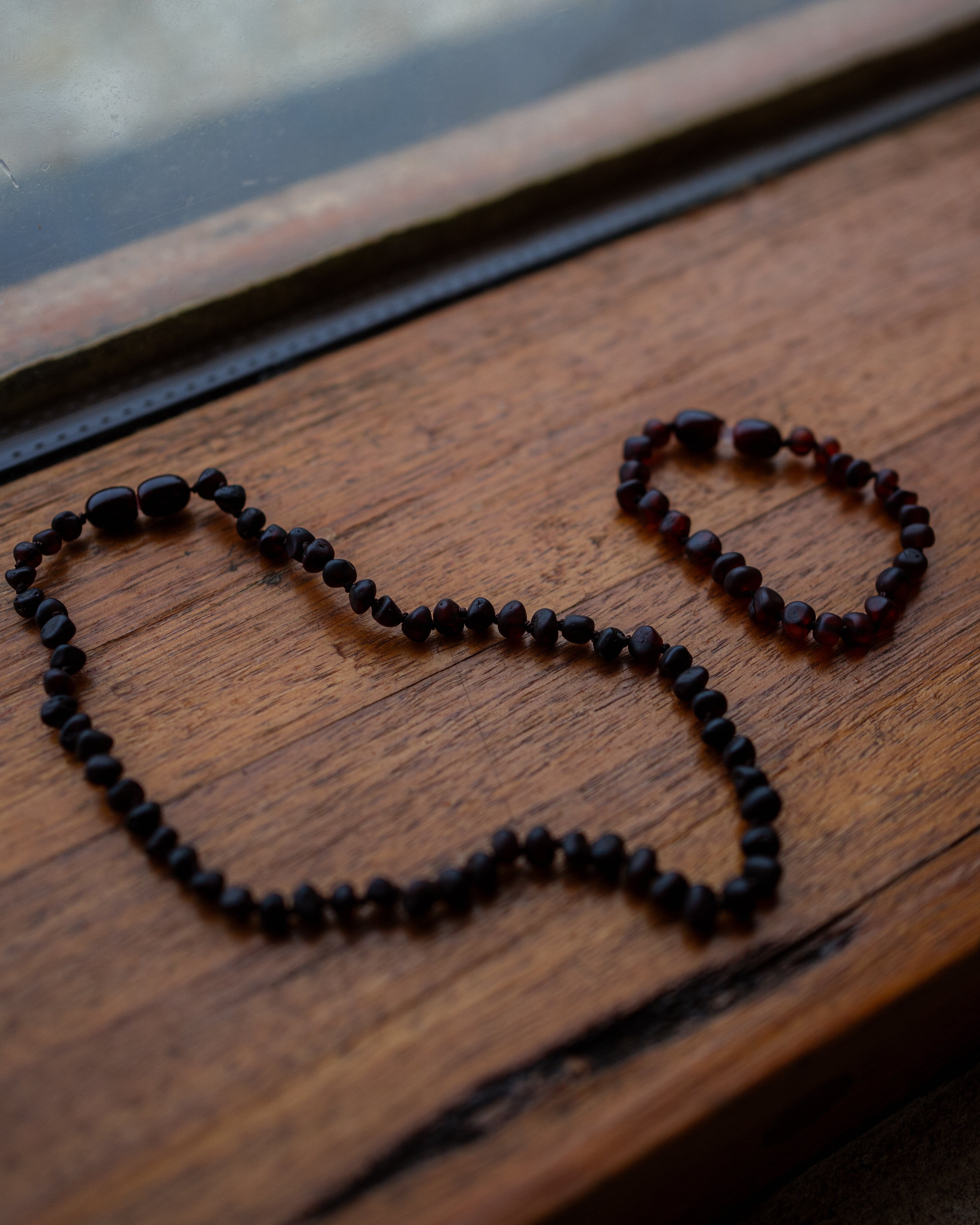 Teething Necklace/Bracelet/Anklet: Cherry Red – A Thousand Roses Store