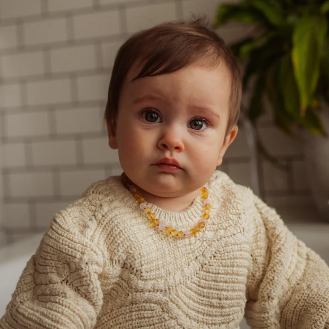 Teething Necklace/Bracelet/Anklet: Honey Love