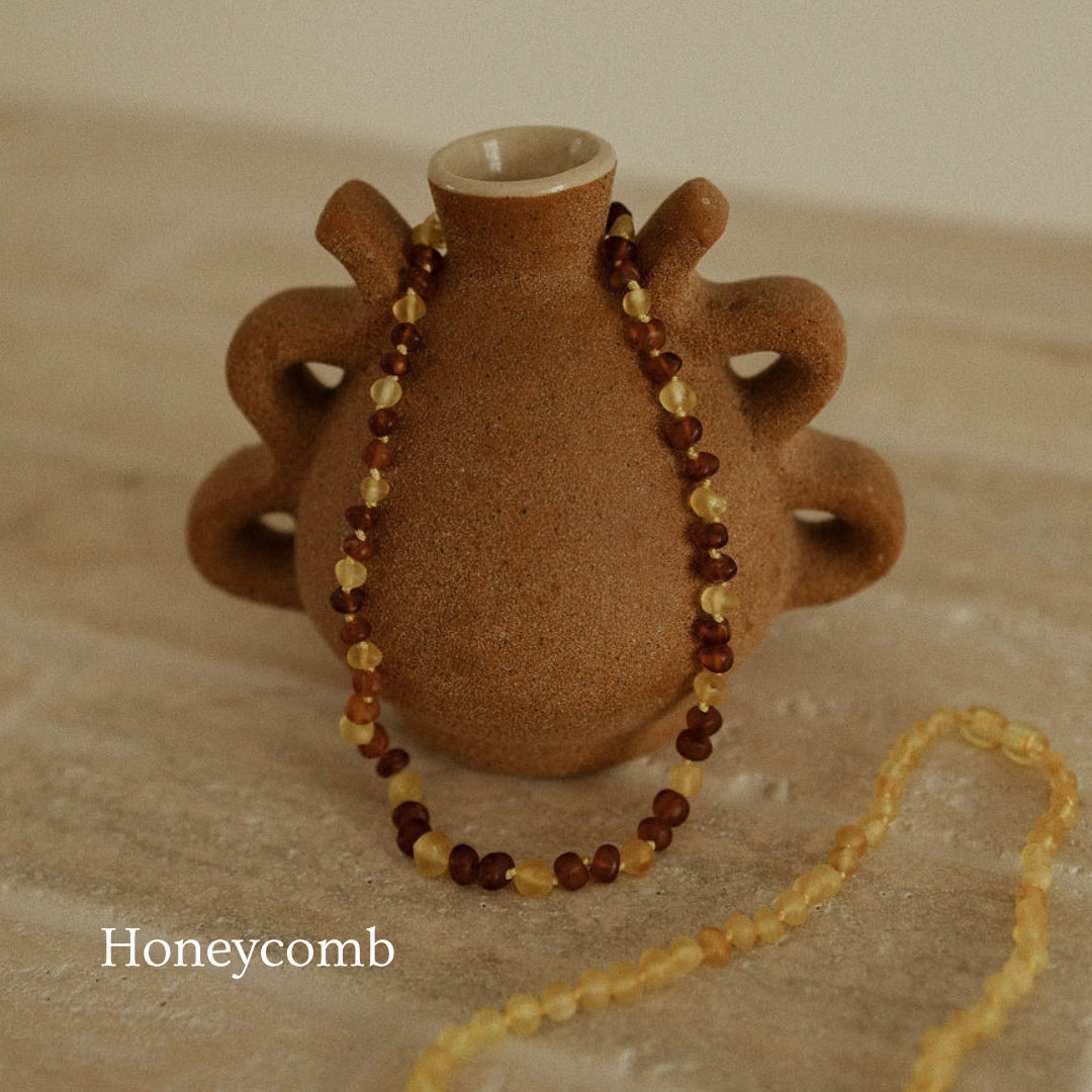 Teething Necklace/Bracelet/Anklet: Honeycomb
