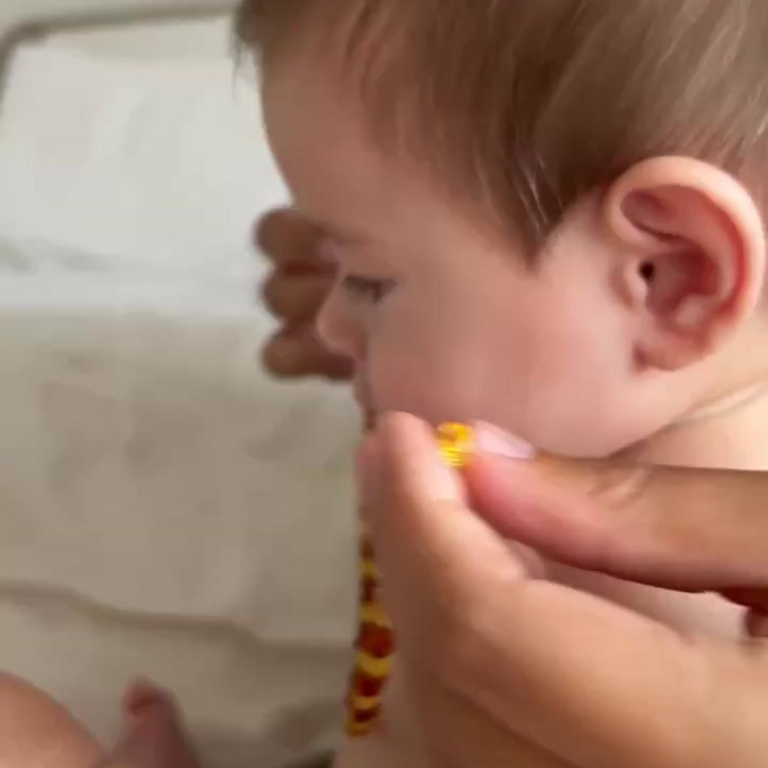 Teething Necklace/Bracelet/Anklet: Honeycomb