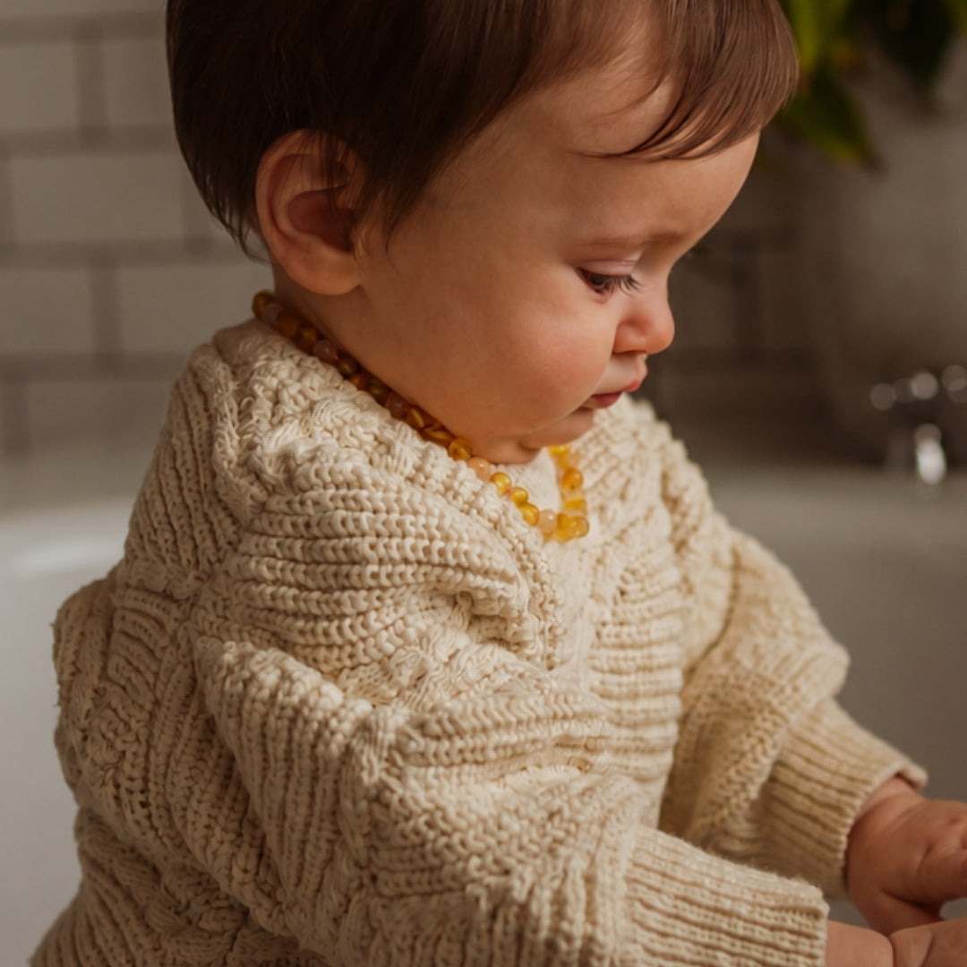 Teething Necklace/Bracelet/Anklet: My Sunshine