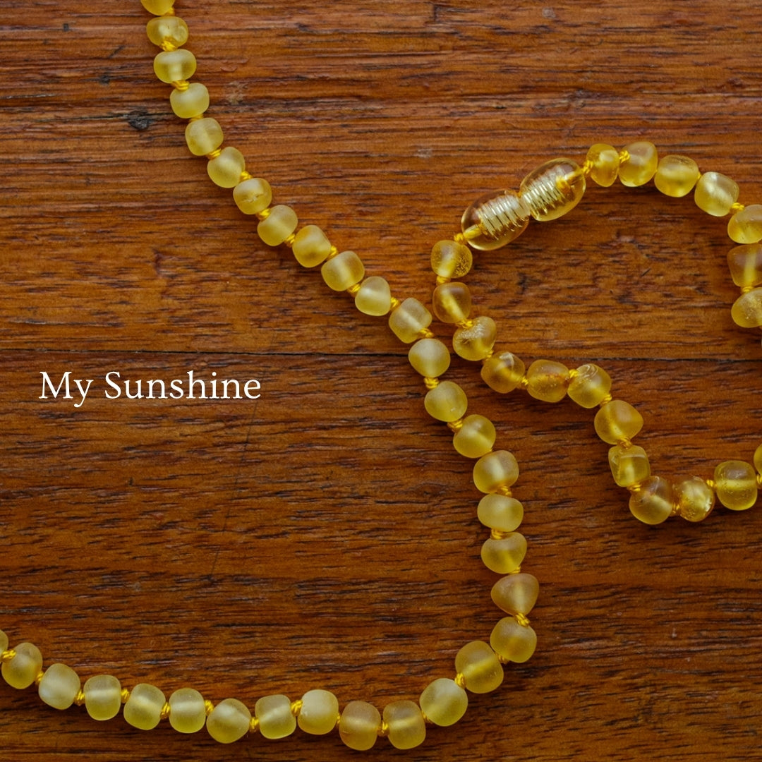 Teething Necklace/Bracelet/Anklet: My Sunshine